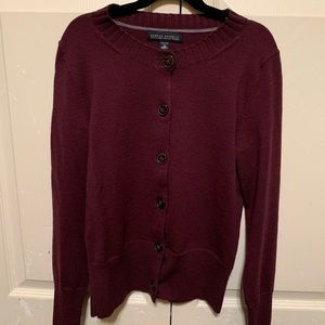 Banana Republic wool maroon sweater XS petite